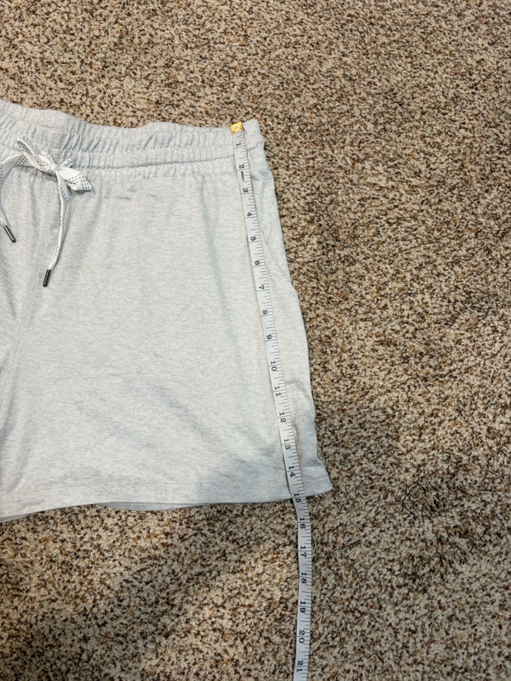 Pacific Trail Light Gray Athletic Drawstring Shorts - Picture 5 of 9